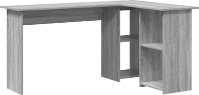 Immagine prodotto di Scrivania Grigio Sonoma 142 x 102 x 73 cm Legno multistrato