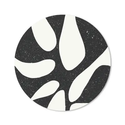 Produktbild von MuchoWow® Mauspad Mousepad Pflanze - Schwarz - Minimalismus 40x40 cm - Mousepads - Maus Mat - Pad - Mausunterlage - Schreibtisch Accessoires