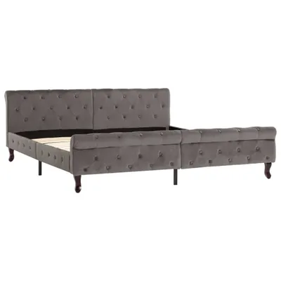 Immagine prodotto di Struttura letto in velluto grigio 180 x 200 cm