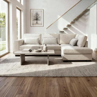 Productafbeelding van Hoekbank Addison 3-Zits Cremona Beige Rechts - Giga Meubel