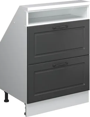 Produktbild von Dachschrägenschrank Vicco Rion Anthrazit Landhaus mit 2 Schubladen, Model 56092