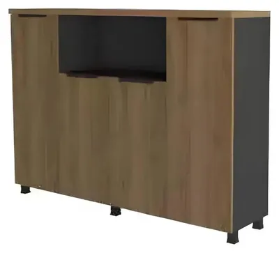 Produktbild von Arbeitszimmer Büro Eckschreibtisch Couchtisch Sideboard Modern Braun