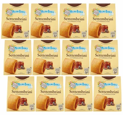 Produktbild von MULINO BIANCO Settembrini - Italienische Mürbekekse mit Feigenkonfitüre 300g (Settembrini, x12)