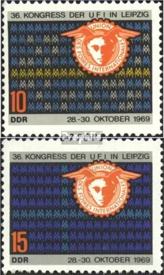 Produktbild von Briefmarken DDR 1969 Mi 1515-1516 (kompl.Ausgabe) postfrisch Kongreß des Internationalen Messeverbandes