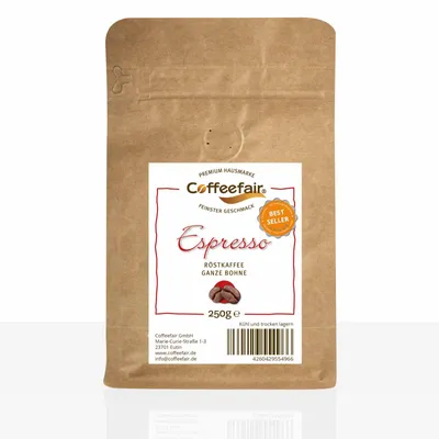 Produktbild von Coffeefair Espresso 250g Kaffeebohnen Barista Qualität