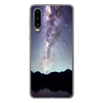 Produktbild von MuchoWow® Handyhülle Schutzhülle Hülle für Huawei P30 Universum - Galaxie - Sternenhimmel - Jungen - Mädchen - Kinder Silikon Softcase Handy Hülle - Kartenbesitzer
