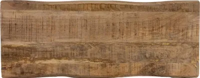Produktbild von Holzplatte 100x40 cm Emilio, Bretter aus Mangoholz massiv + raue Oberfläche, Baumkanten-Platte für Heimwerker, geeignet für Arbeitsplatten, Tische & Fensterbretter