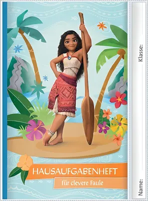 Produktbild von ROTH Hausaufgabenheft für clevere Faule "Disney Vaiana" DIN A5