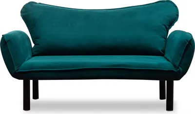 Immagine prodotto di Hanah Home, Chatto - Petrol Blue, divano letto, divano letto a 2 posti, blu petrolio, cotone, 150 x 75 x 70 x cm