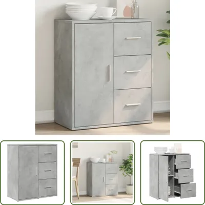 Produktbild von The Living Store Sideboard Betongrau 60x31x70 cm Holzwerkstoff