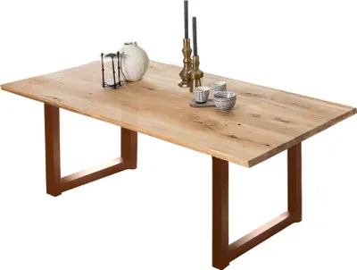 Produktbild von SIT Möbel Esstisch aus Wildeiche 240 cm | Platte 40 mm natur | Gestell Metall antikbraun | B 240 x T 100 x H 75 cm | 15473-00 | Serie TABLES & CO