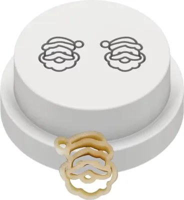 Produktbild von Matrize POM Weihnachtsmann (Nikolaus, Weihnachten) für Philips Pastamaker Avance / 7000er