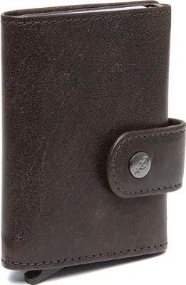 Image de The Chesterfield Brand Cuir porte-monnaie Larino Wallet Brown marron foncé