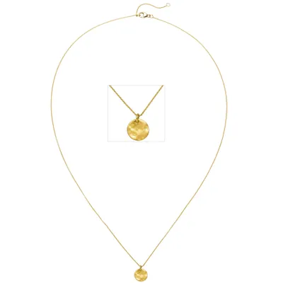 Produktbild von Collier 750 Gold Gelbgold matt 45 cm