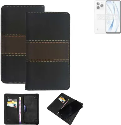 Produktbild von K-S-Trade Hülle Handyhülle kompatibel mit Lava Yuva 3 Schutzhülle Walletcase Bookstyle Tasche Schutz Case Handytasche Wallet Cover Kunstleder