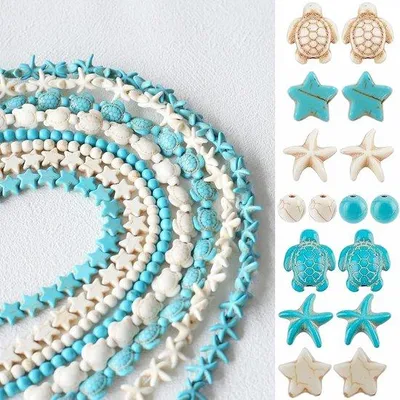Produktbild von Famanu Mixperlen Set 6 Stränge – Bunte Perlen für DIY Schmuck und Bastelprojekte