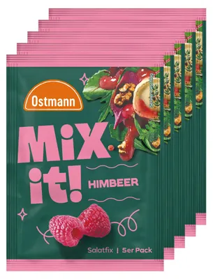 Produktbild von Salatfix Himbeer 5er Pack - Ostmann Gewürze, 5 Beutel à 7 g, Gewürzmischung