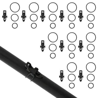 Productafbeelding van 10 stuks hengelhaakhouder met rubberen ring, antislipbescherming