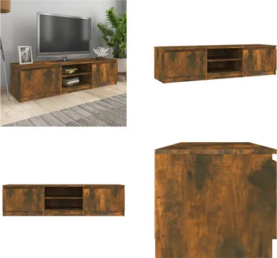 Produktbild von vidaXL TV Schrank Räuchereiche 140x40x35,5 cm Holzwerkstoff - TV-Schrank - TV-Schränke - TV-Möbel - TV-Ständer