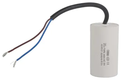 CBB60 Motorstartkondensator 450V 20µF mit Kabel