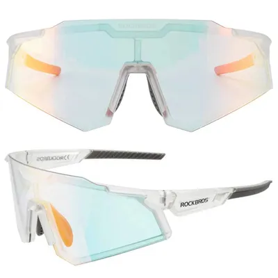 Obrázek produktu pro Rockbros Cyklistické brýle fotochromatické Uv400 pohodlné odolné bílé