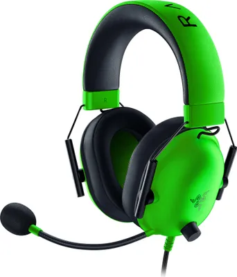 Image de Razer BlackShark V2 X, filaire, 12 - 28000 Hz, Gaming, 240 g, casque, vert, noir