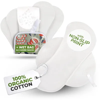 Image de Protection lavable pour l'incontinence, avec motif antidérapant, tailles L et XL, lot de 6