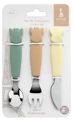 Zdjęcie produktu dla Sophie la girafe Cutlery set, Chłopak, dziewczyna, 3 szt.