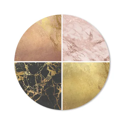 Produktbild von MuchoWow® Mauspad Mousepad Marmor - Rose - Gold 40x40 cm - Mousepads - Maus Mat - Pad - Mausunterlage - Schreibtisch Accessoires