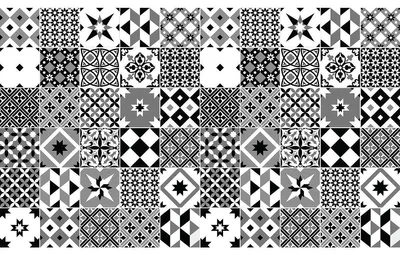 Image de Autocollants décoratifs pour carrelage de cuisine et de salle de bain – 60 autocollants ELONIA pour meubles – 60 autocollants de 10 x 10 cm