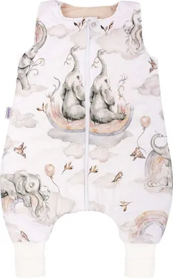 Produktbild von Elephant’s Paradise – Babyschlafsack – isoliert mit Beinen