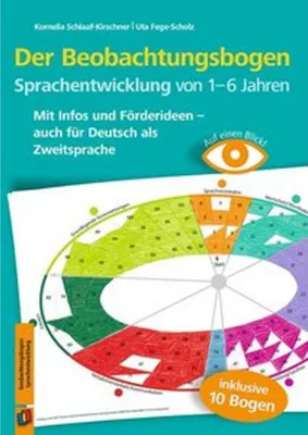 Produktbild von Auf einen Blick! - Der Beobachtungsbogen Sprachentwicklung von 1-6 Jahren