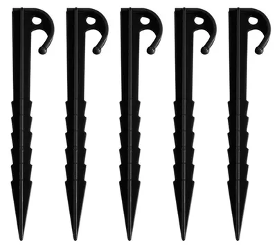 Produktbild von 5 Stück Erdnägel, Sägezahnform, stabil, dick, hohe Härte, Zeltnägel für Camping