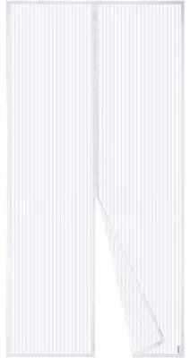 Produktbild von Fliegengitter Tür Magnet Insektenschutz 120x240cm Weiß Klebemontage