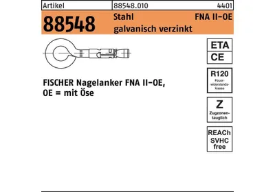 Produktbild von Fischer Schlaganker Nagelanker FNA II - 6x25 OE