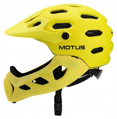 Zdjęcie produktu dla Kask Motus CB-49 w kolorze żółtym – rozmiar M/L