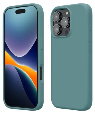 Produktbild von kwmobile Handyhülle für iPhone 16 Pro Max Hülle, für iPhone 16 Pro Max Case - Hülle Silikon - kabelloses Laden - Arctic Night