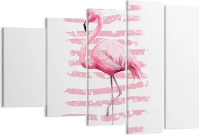 Produktbild von Bild auf Leinwand - Leinwandbild - Flamingo Vogel Wasser - 150x100cm - Wand Bild - Wanddeko - Leinwanddruck - Bilder - Kunstdruck - Wanddekoration - Leinwand bilder - Wandkunst - EG150x100-3938