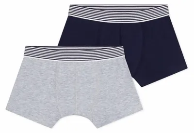 Immagine prodotto di Petit Bateau, confezione da 2 boxer per bambini, intimo da giorno, multicolore, taglia 3 anni