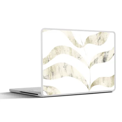 Produktbild von MuchoWow® Laptop Aufkleber Sticker Cover Blätter - Pastell - Entwurf 36.5x27.5 cm - Laptop-Sticker