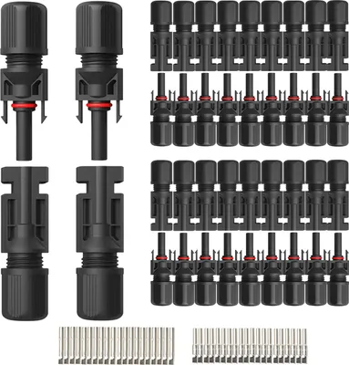 Produktbild von Solarstecker für Solarkabel Solar PV Stecker Kupplung Buchse 1500V/40A 4mm² 6mm²Typ:20-Paar