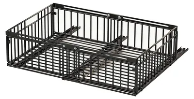 Obrázek produktu pro Organizér do skříně, montáž bez nářadí, prostorově úsporný design, černý