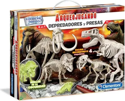 Immagine prodotto di Clementoni Predatori e prede, Gioco con i dinosauri (55110.1) CLEMENTONI