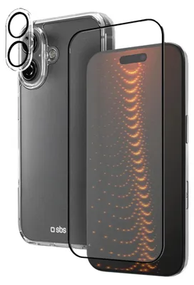 Obrázek produktu pro SBS TEKITD3OIP1661, Obal, Apple, iPhone 16, 15,5 cm (6.1"), Černá, Průhledná