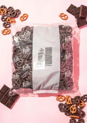 Produktbild von KoRo | Laugenbrezeln in dunkler Schokolade 1 kg