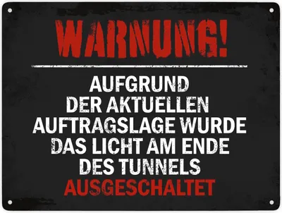 Produktbild von Warnung Metallschild XXL mit Warnung Motiv Schild Blechschild Aluminiumschild