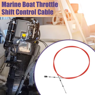 Image de Câble dedes gaz et de changement de vitesse pour bateau marin de 300 cm (10 pieds) 33C/3300 Rouge