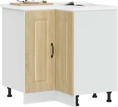 Produktbild von vidaXL Küchen-Eckunterschrank Kalmar Sonoma-Eiche Holzwerkstoff