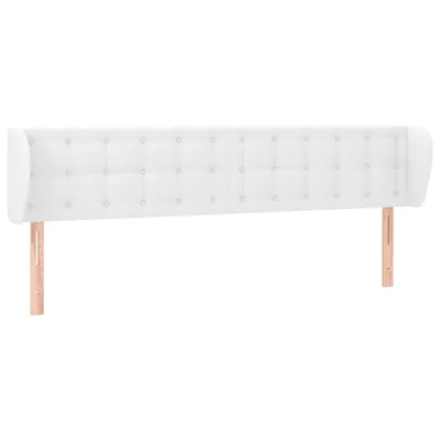 Produktbild von vidaXL Kopfteil mit Ohren Weiß 163x23x78/88 cm Kunstleder