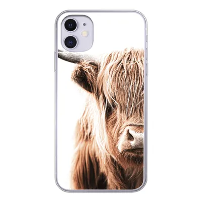 Produktbild von MuchoWow® Handyhülle Schutzhülle Hülle für iPhone 11 Schottischer Highlander - Kuh - Tiere Silikon Softcase Handy Hülle - Handytasche